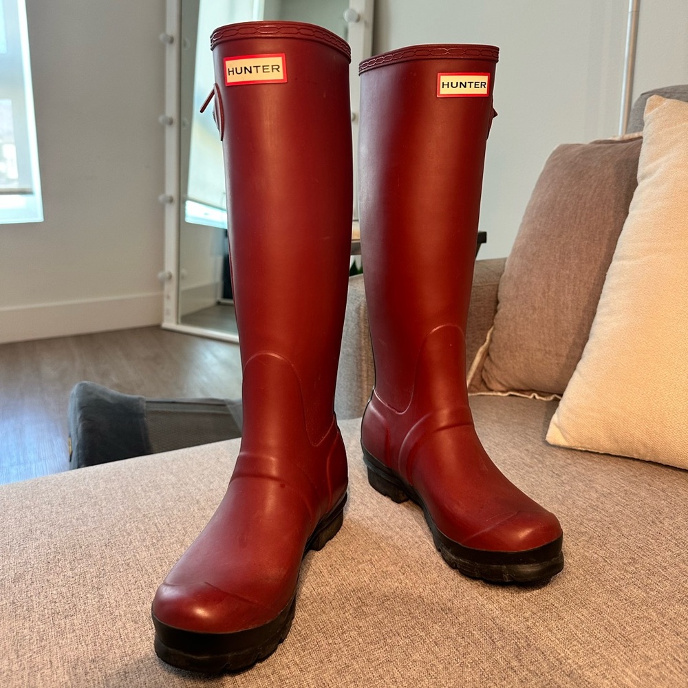 Hunter Red Rain Boots
